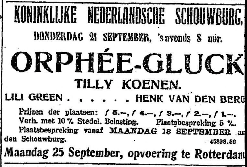 Tilly Koenen Gluck Rotterdam 1916